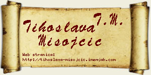 Tihoslava Misojčić vizit kartica